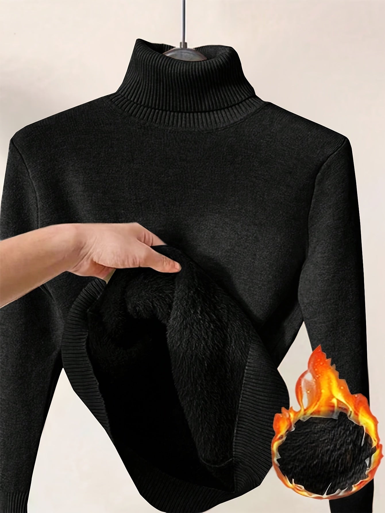 Elegant women's turtleneck sweater