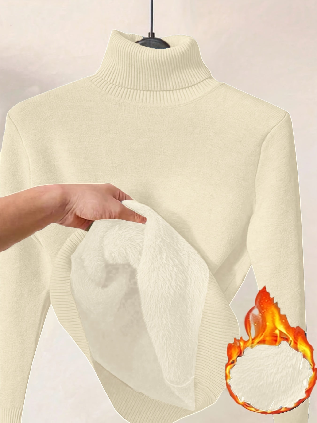 Elegant women's turtleneck sweater