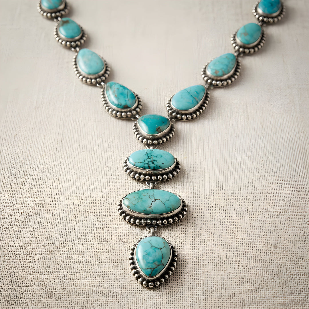 Elegant Vintage Turquoise Jewelry Set