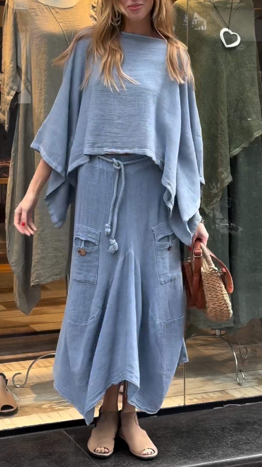 Zelora™ Flowing Casual Two-Piece Set