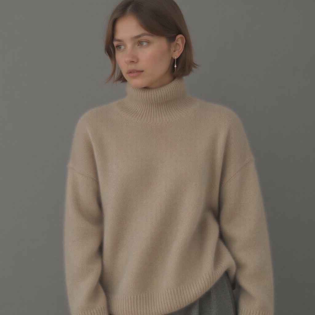 Soft Oversized Turtleneck Sweater