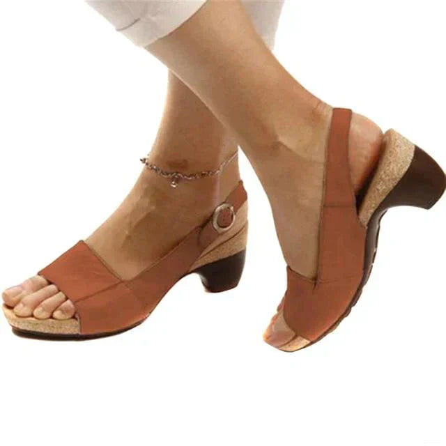 Clara | Open-Toe Slingback Sandals