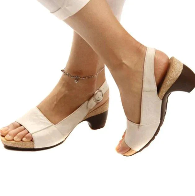 Clara | Open-Toe Slingback Sandals