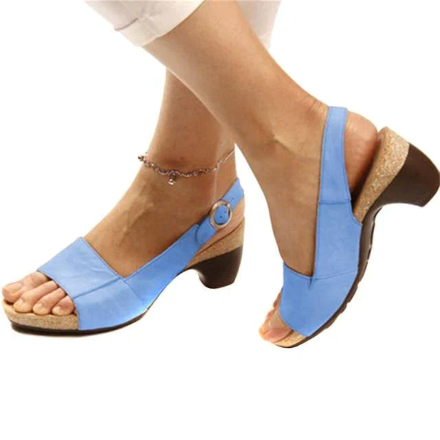 Clara | Open-Toe Slingback Sandals